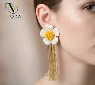 گوشواره حصیری بابونه