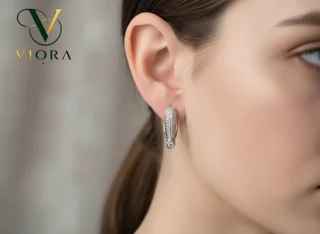 گوشواره سوارسکی اشکی